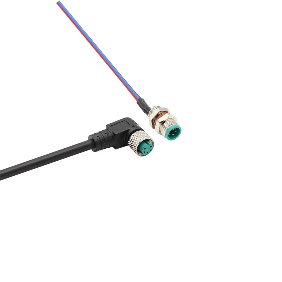 Conector à prova d'água com rosca de pino M8 3 IP67